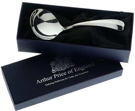 Arthur Price of England Rattail Sovereign Silver Cream Ladle