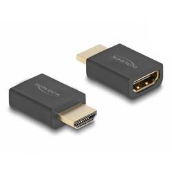 Delock HDMI Anschlusskabel HDMI-A Buchse, HDMI-A Stecker 0 mm Schwarz 66460 8K UHD, vergoldete Steckkontakte HDMI-Kabel