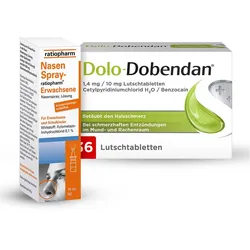 Nasenspray ratio Erw + DOLO-DOBENDAN 1 Set
