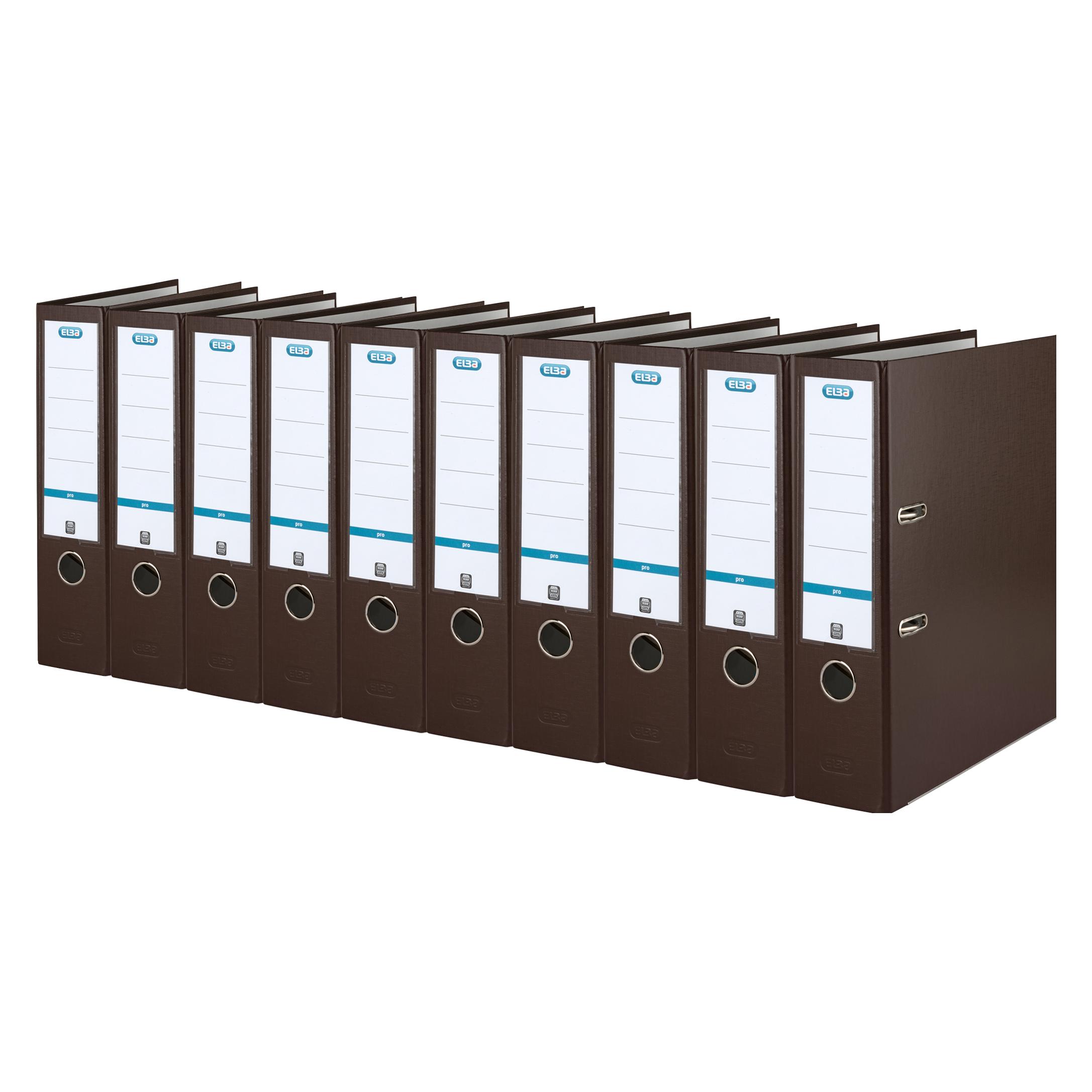 Elba Ordner smart PP-Papier, Rückenbreite: 80 mm, braun DIN A4, Einband aussen PP (A4, 80 mm, 1 Stk.) (100202153)
