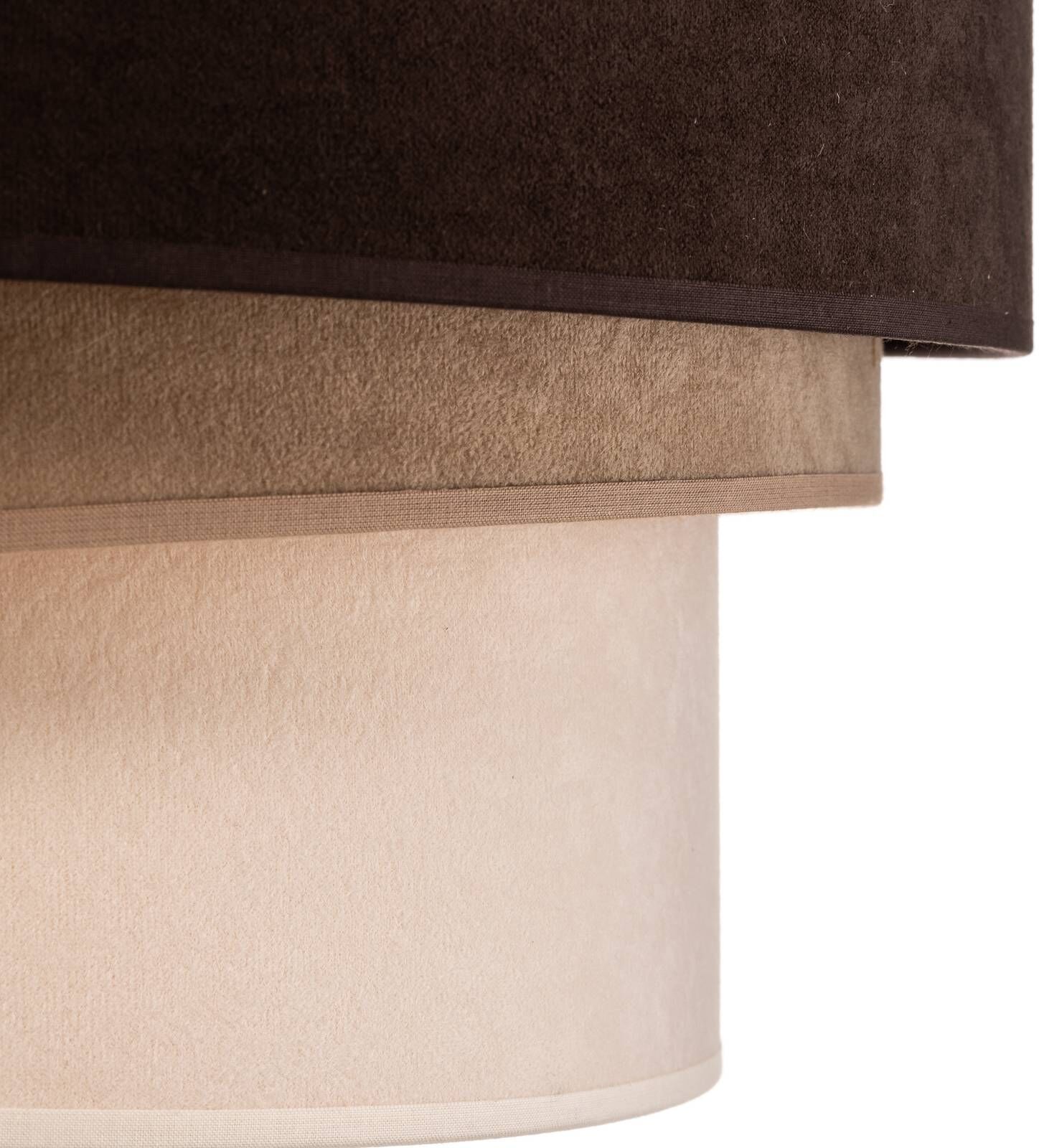 Pendant Light Devon Duolla, dimmable, Brown / rust, Living / Dining Room, Textile / fabric / silk, Modern, Ceiling Light