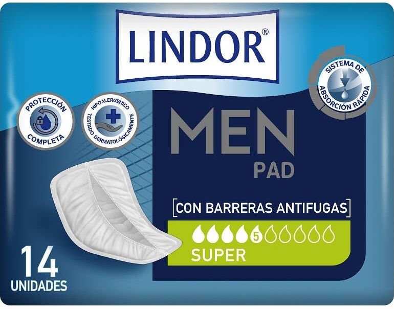 Lindor Men Pad Super 14 uds
