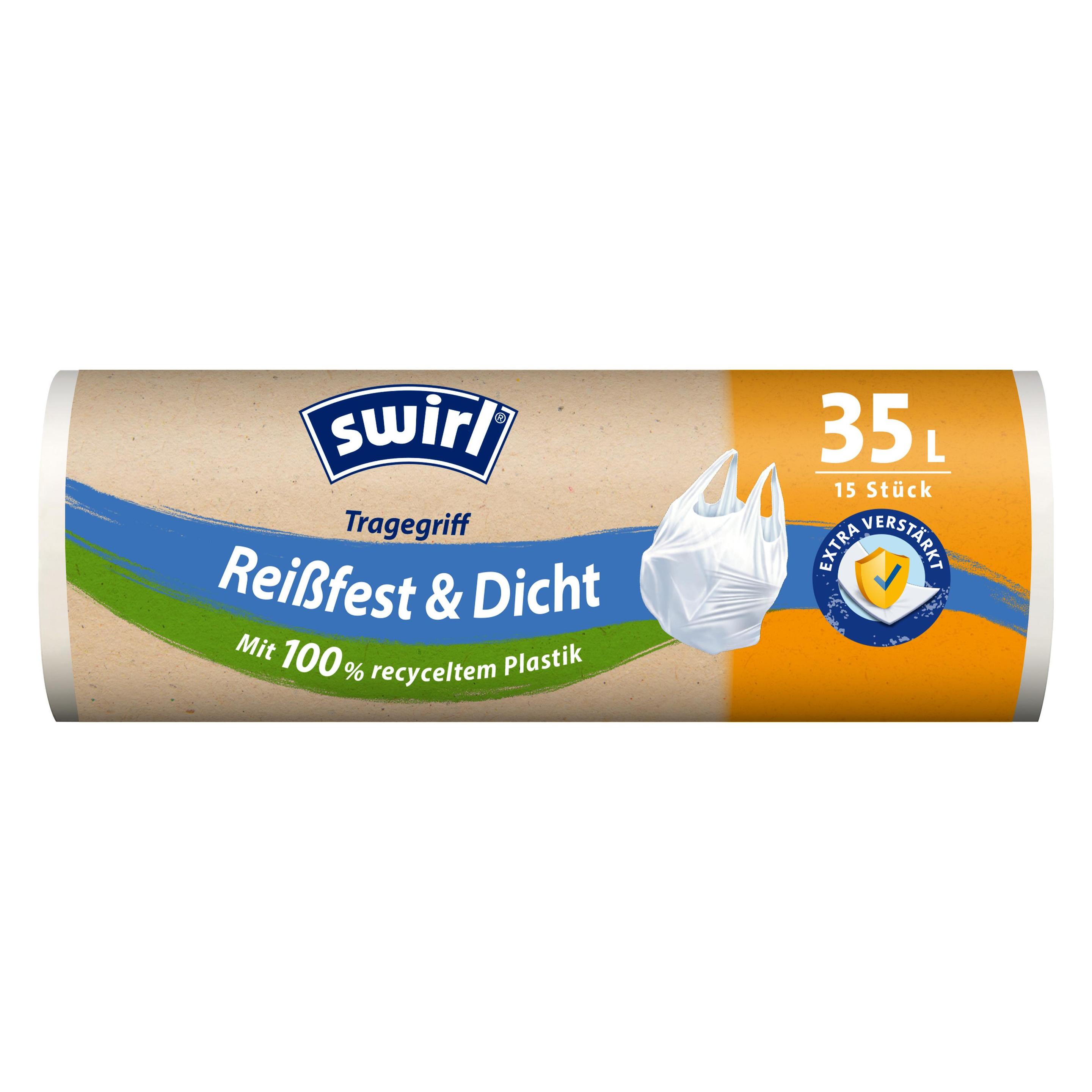 Swirl Tragegriff Müllbeutel Reissf.&Dicht 35l 15St. (15x, 35 l) (476110)