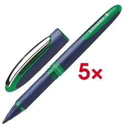 Schneider 5x Tintenroller »One Business« grün