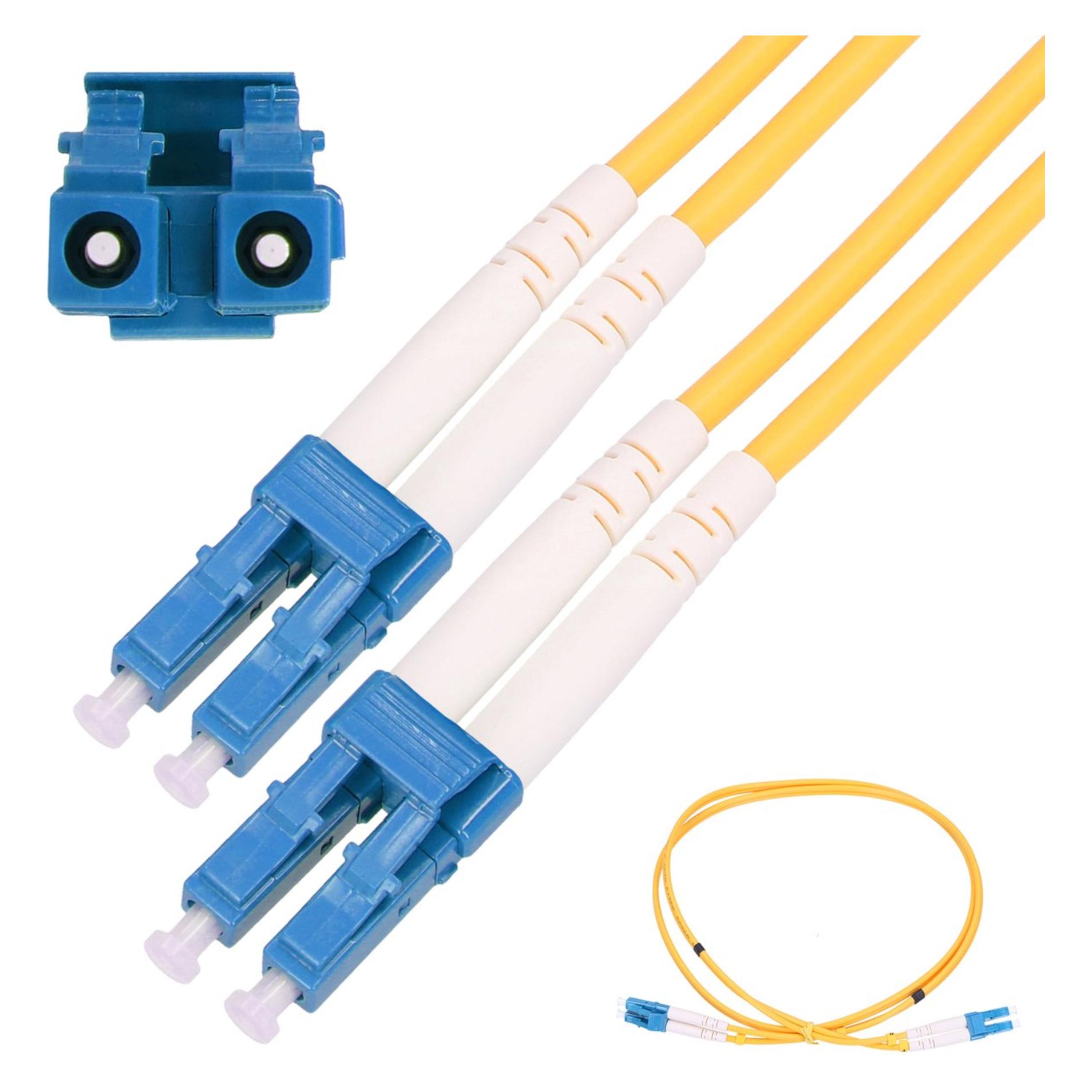 Extralink LC/UPC-LC/UPC | Patchcord | Jednomodowy, Duplex, G657A1, 3mm, 1m (1 m) (EX.2923)