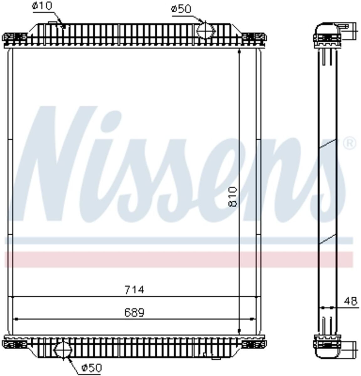 Motorkühler NISSENS 672570