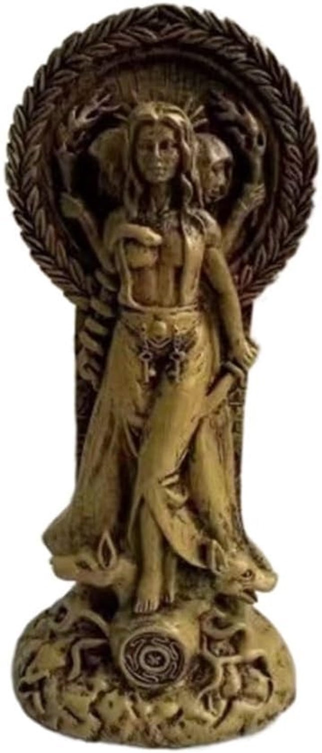 Griekse Mythologie Hecate Standbeeld - Triple Goddess Sculptuur voor op tafel
