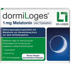 DORMILOGES 1 mg Melatonin plus Tryptophan Filmtab. 30 St