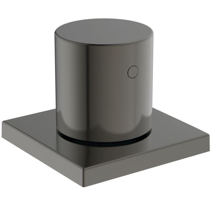 Ideal Standard Joy Neo Fertigmontageset A7568A5 für Mehrwegeventil, eckige Rosette, Magnetic Grey