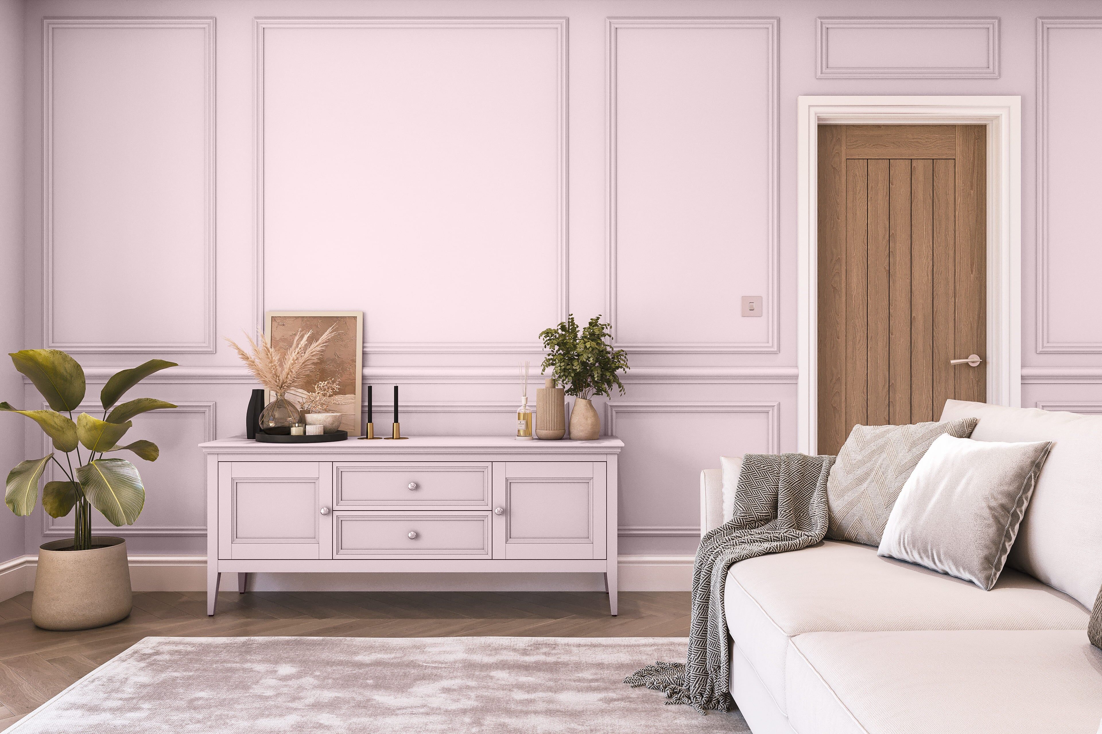 Hemway Peel and Stick Sample - Chalk Based Furniture Paint - Candy Floss