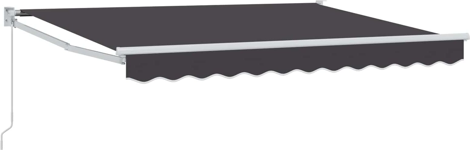 vidaXL Auvent rétractable Anthracite 3 x 2 m