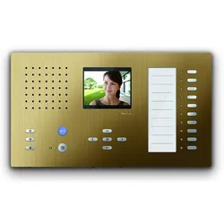 TCS CAI2200-0151 Video Innenstation zum Freisprechen Serie Carus ADAPTO + 10 Tasten, Aufputzmontage bronze CAI22000151