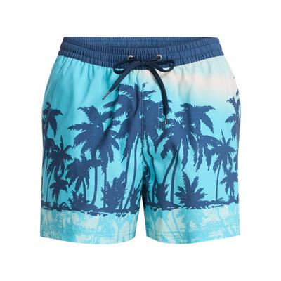 Boardshorts QUIKSILVER "Everyday Printed Volley 15", Herren, Gr. L, Normalgrößen, blau (aqua thermotropics), Obermaterial: 100% Polyester., Hosen