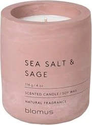 blomus Duftkerze SEA SALT & SAGE rosa Salbei, Meersalz
