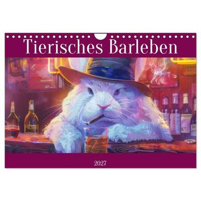 Tierisches Barleben (Wandkalender 2027 DIN A4 quer), CALVENDO Monatskalender
