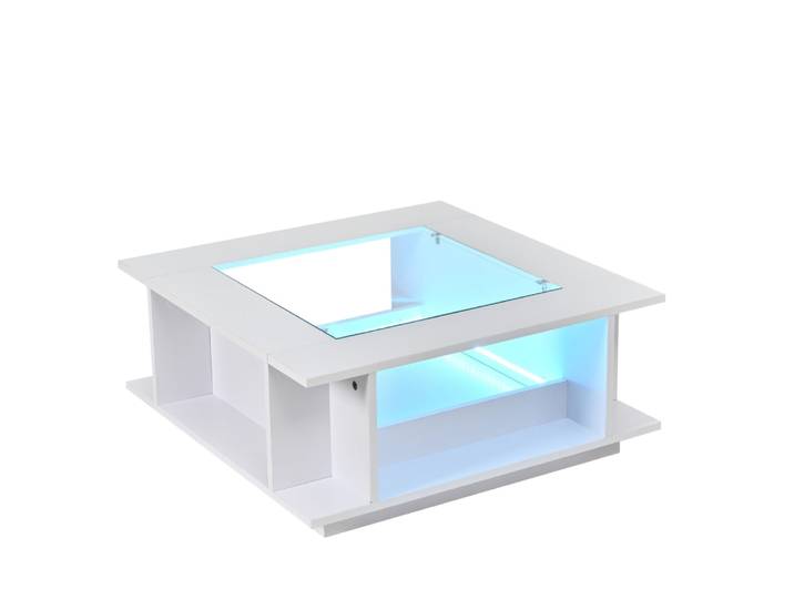 Armoire-penderie ouverte blanche en panneau de particules