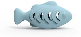 Uplift Treasures Fish Shaped Cat Treat Dispenser Chew Toy blue