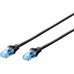 Digitus DK-1512-030/BL RJ45 Patchkabel CAT 5e U/UTP 3.00 m Schwarz verdrillte Paare 1 St.