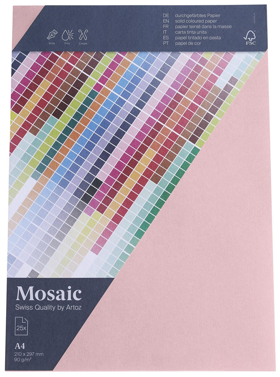 artoz Briefpapier DIN A4 90 g/m² Rosa 947925-485
