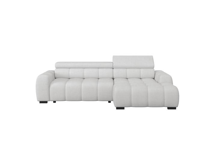 Ecksofa Fargo elektrischer Sitzvorzug Greige 285x168 cm