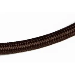 Gewebekabel braun rund 2x0,75mm 10 Meter