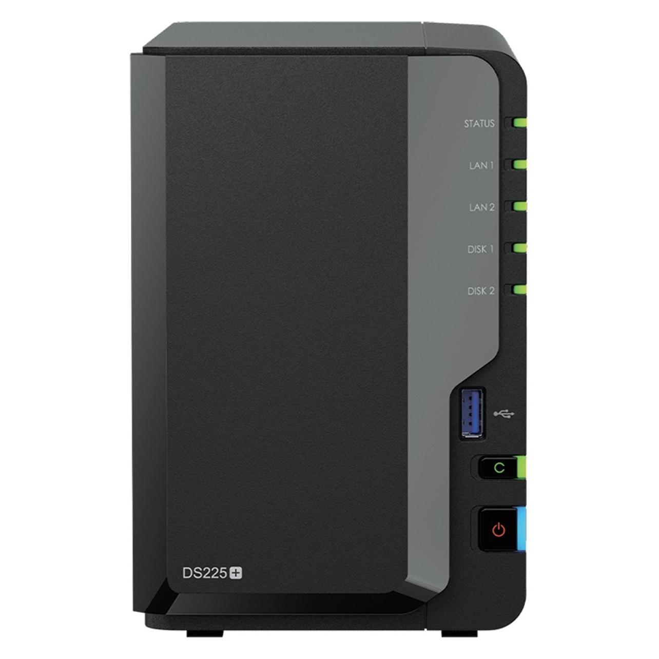 Synology DS225+ 2Bay 8TB NAS met 2x 4TB Plus HDD (2 x 4 TB) (DS225p-24SYN)