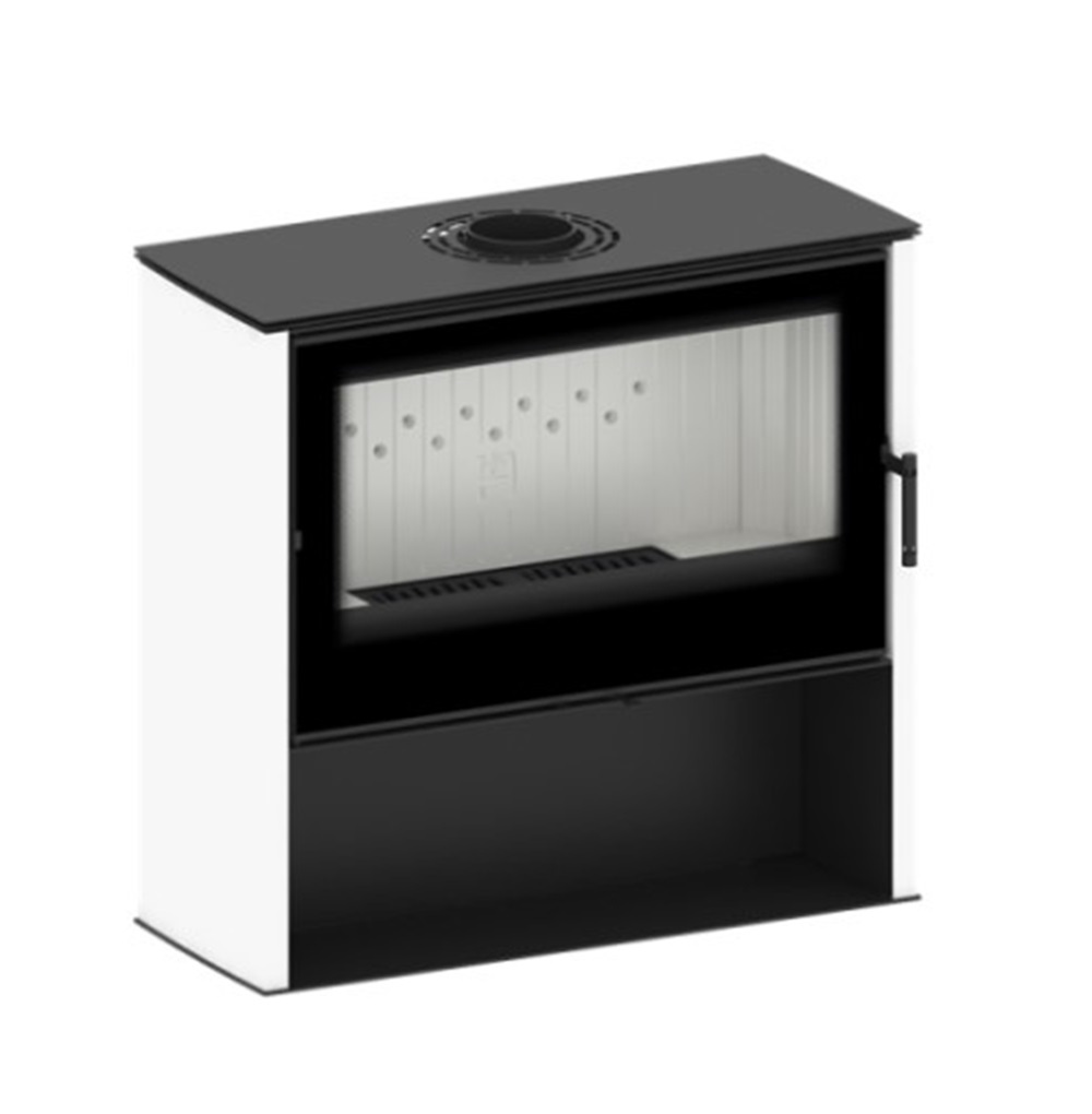 Kaminofen HITZE LUPO L - weiß - 11 kW