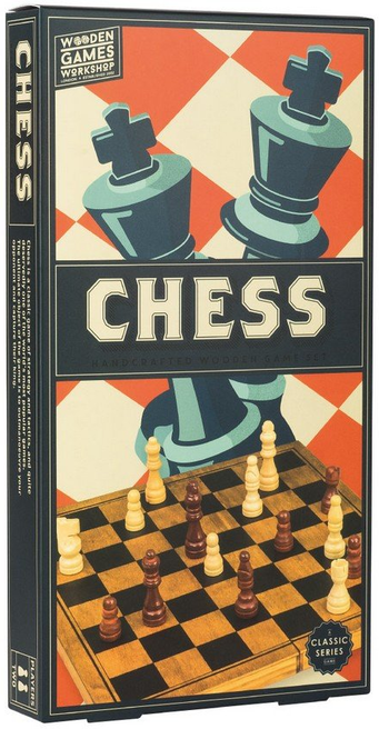 Wooden Games Workshop Chess - Jeu d'échecs 25cm - Professor Puzzle