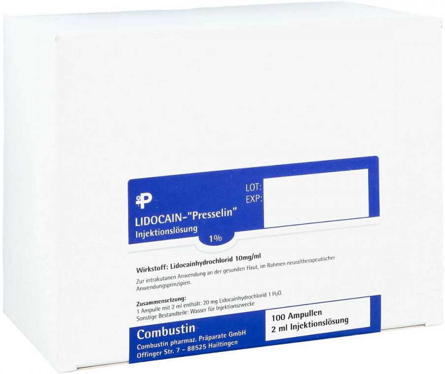 Lidocain Presselin 1% Injektionslösung