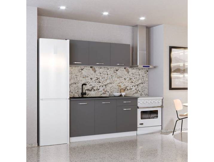 Cuisine Ronda haaus Anthracite/Blanc L 150 cm