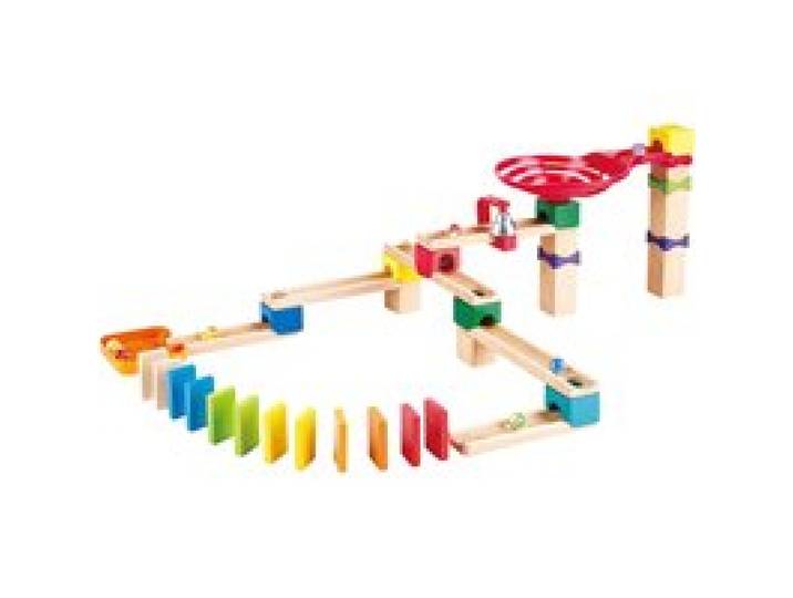 Murmelbahn mit Domino zweispurig