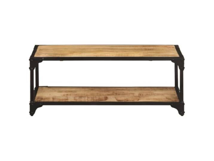 Couchtisch 90x45x35cm Mangoholz roh Unbehandeltes Mangoholz, Tischplatte 90x45cm, Höhe 35cm, für Wohnzimmer, Flur, Schlafzimmer, stabile Konstruktion