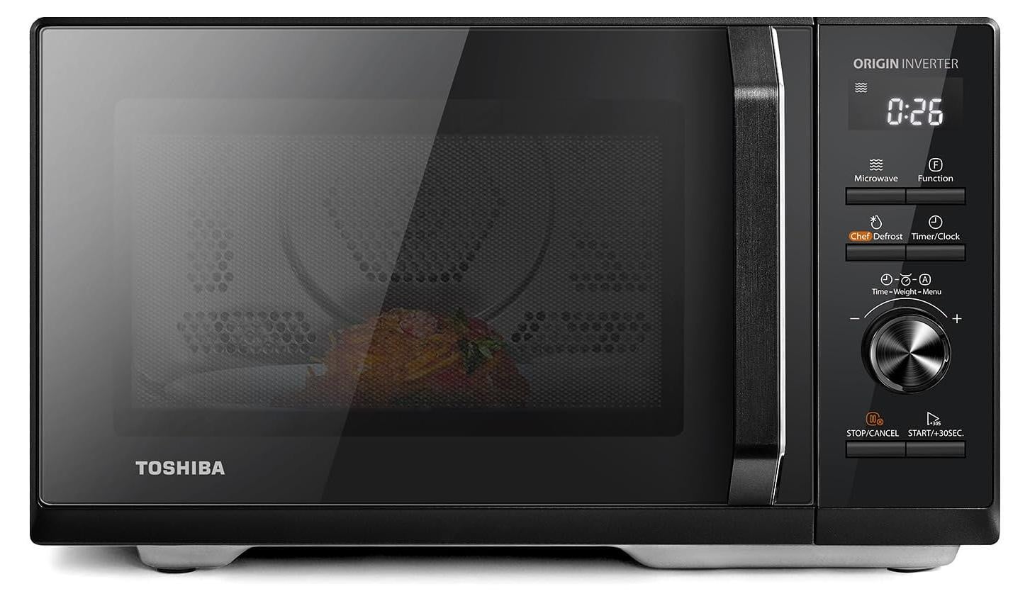 Toshiba MW3-AC26SFI(BK) 6-in-1 magnetron met grillfunctie en heteluchtoven, zwart
