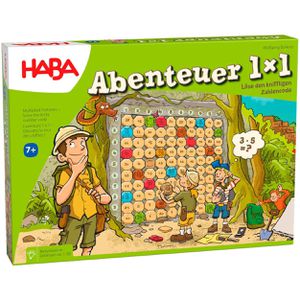 Haba Lernspiel 1303717001, Abenteuer 1x1, ab 7 Jahre, 1-4 Spieler, Rechnen lernen