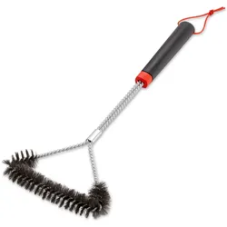 Weber, Grillreinigungsutensil, Dreiseitige Grillbürste (46 cm)