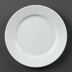 Olympia Whiteware Teller mit breitem Rand 20cm