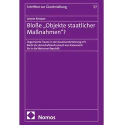 Blosse „Objekte staatlicher Massnahmen"?, Fachbücher von Leonie Kemper