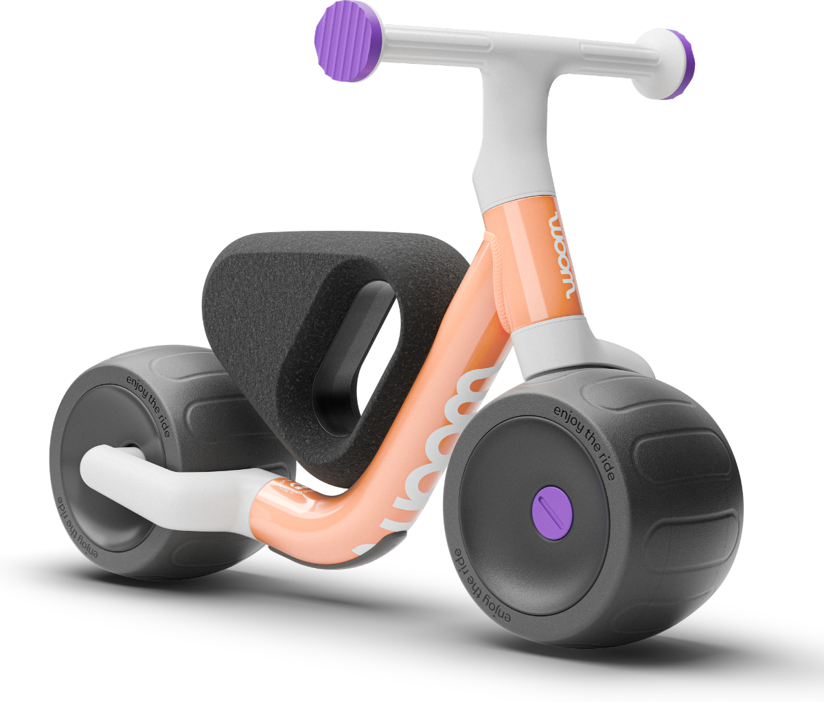 Woom WOW Bicicleta Sin Pedales para Niños - Pop Peach