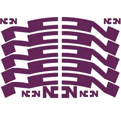 NONPLUS COMPONENTS Aufkleberset für Felgen | 28 mm summer plum / lila