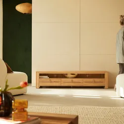 TV Schrank aus massivem Teakholz Minimalys 170 cm