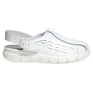 Abeba Berufsschuhe Dynamic 7310, OB, Clogs, Unisex, Echt Leder, weiß, Gr. 46