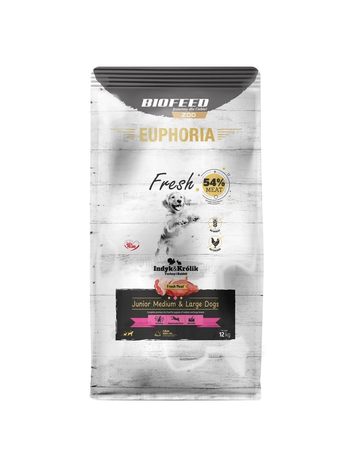 Biofeed Fresh Junior Medium & Large dogs Turkey with rabbit - Trockenfutter für Hunde - 12kg