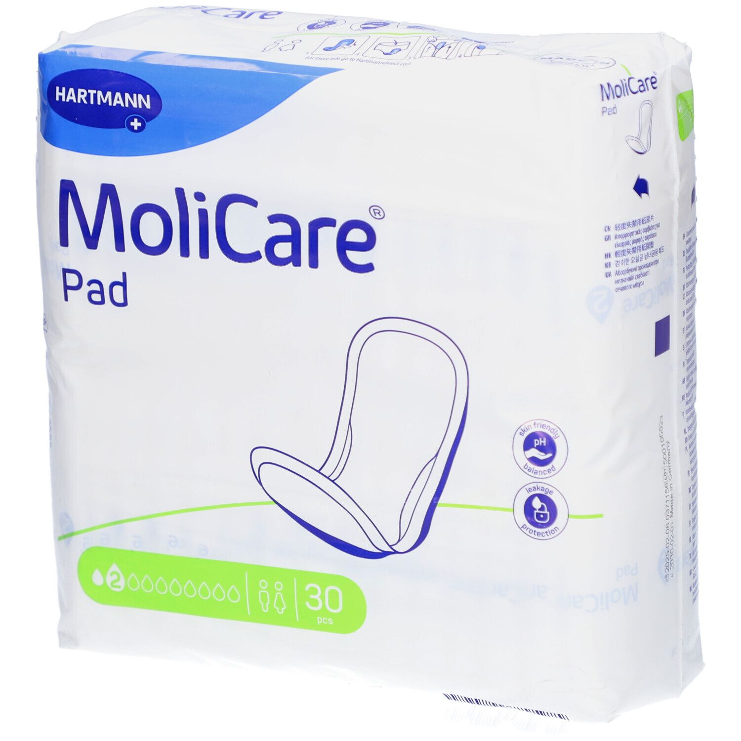 Molicare Pad 2 Tropfen 30 St Einlagen