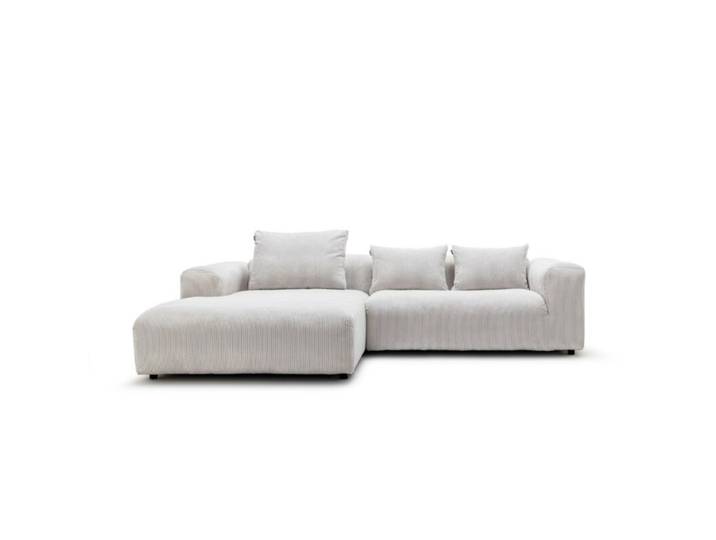 freistil by Rolf Benz 187 Ecksofa Cord - links - inkl. Kissen Modern, Zeitlos