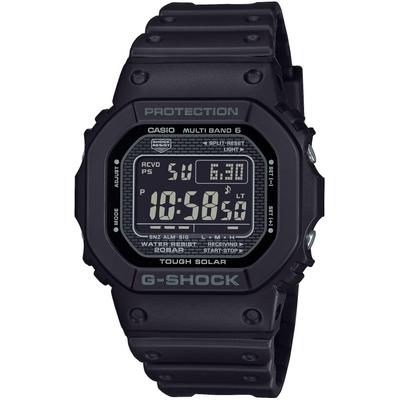 Funkchronograph CASIO G-SHOCK, schwarz (schwarz, schwarz), Armbanduhren, Herren, Armbanduhr, Herrenuhr, digital, automatischer Kalender