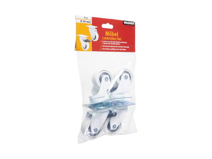Wagner Rollen-Set 7.5 cm 75 kg 4 Stück