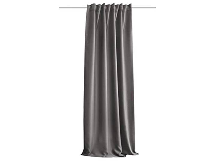HOMEbasics Akustikvorhang Uni ACUSTICO Lärm-, Hitze-, Kälte- und Zugluft-Schutz + abdunkelnd grau 160 x 135 cm