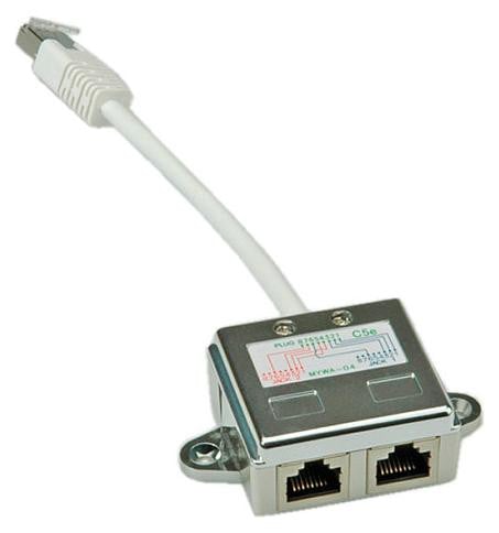 Value T-adapter Cat.5e STP klasse D