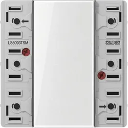 JUNG, Zubehör Schalterprogramm, Tastsensor KNX LS UP perlmutt 3f 6pkt LS5093TSM