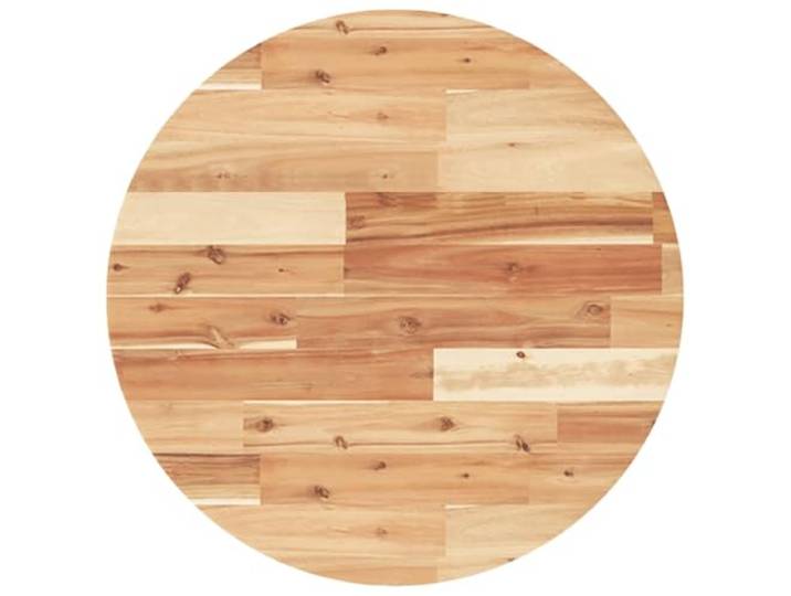 GFDWPUY Runde Tischplatte Akazie Massivholz Ø60x4 cm Hartholz Robust, Pflegeleicht, Vielseitig für Esszimmer, Küche, Balkon